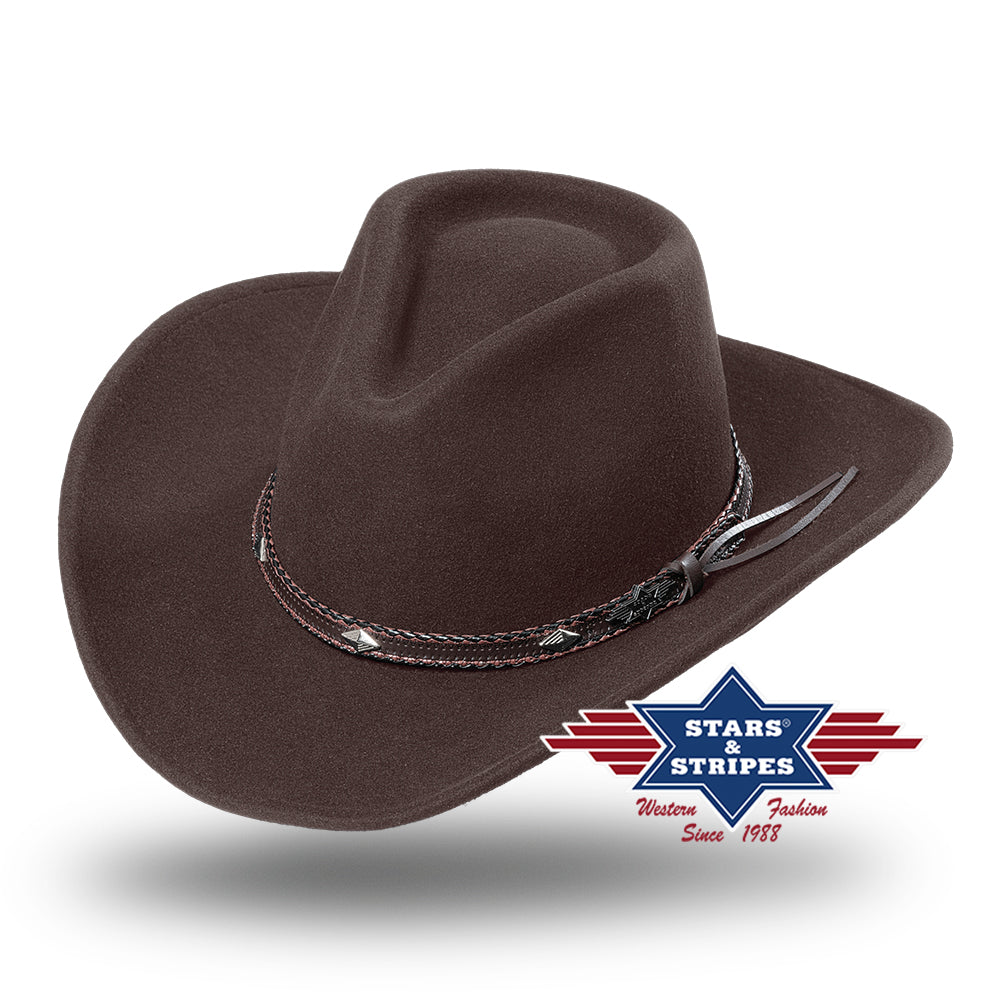 Dallas - Sort cowboyhat