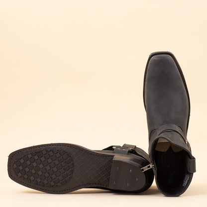 Sorte cowboystøvler "Bikerboot sort"