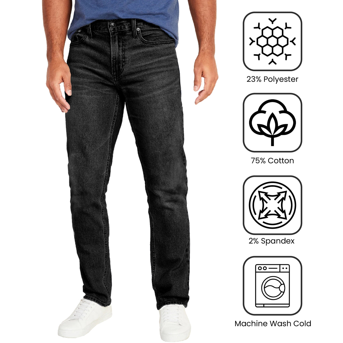 Sorte Jeans Denim Cowboybukser Herre
